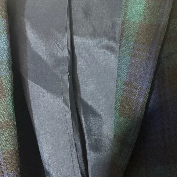 J. Crew Women's Tartan Blazer - Navy and Forest Green - Picture 12 of 12